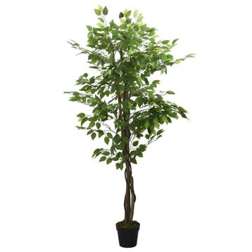 vidaXL Kunstplant ficus 378 bladeren 80 cm groen, Verzenden, Nieuw