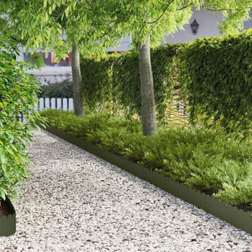 vidaXL Gazonrand 30 st 103 x 20 cm Staal Olijfgroen, Verzenden, Nieuw
