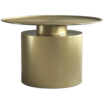 101 Copenhagen Tafel Pillar Laag - Brass - Bijzettafel, Huis en Inrichting, Verzenden, Gebruikt, Minder dan 45 cm
