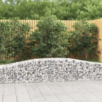 vidaXL Schanskorven 15 st gewelfd 400x50x40/60 cm, Tuin en Terras, Verzenden, Nieuw