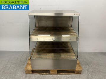 Ubert RVS Warmtevitrine Warmhoudvitrine 90 cm 230V Horeca, Ophalen of Verzenden, Nieuw in verpakking