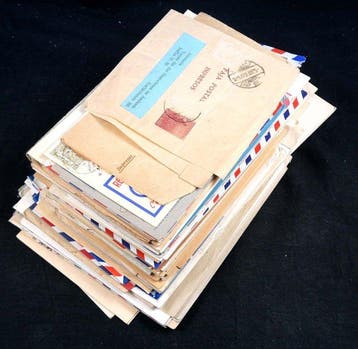 Wereld - Wereldwijd postgeschiedenis-lot met enveloppen en