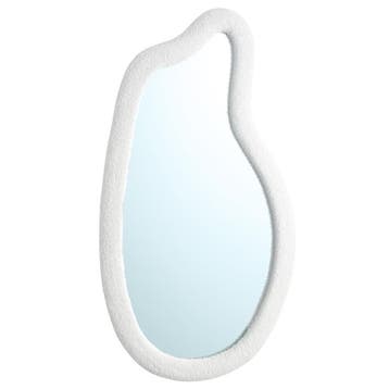 Miroir asymétrique - blanc - 50 x 91,5 x 3 cm, Verzenden, Neuf