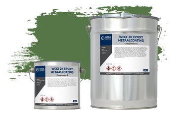 Wixx 2K Epoxy Metaalcoating RAL 6010 | Grasgroen 5L, Verzenden, Nieuw