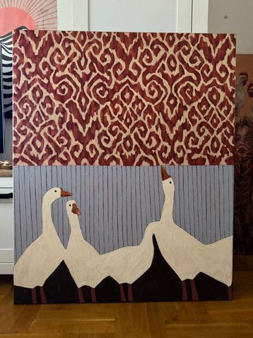 Juliya Navarych - Grazing, Antiek en Kunst, Kunst | Schilderijen | Modern