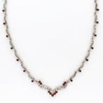 Zonder minimumprijs - Halsketting Zilver - Carneool -, Nieuw