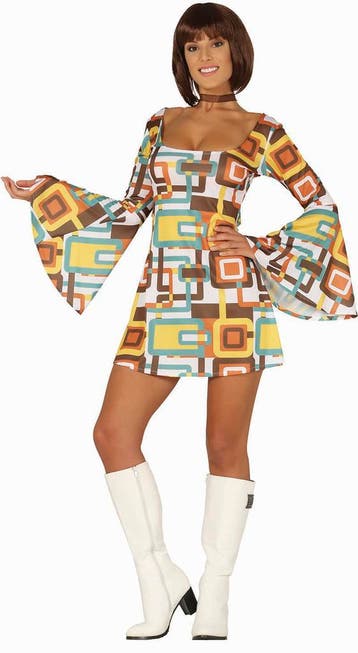 Disco 70S Jurk Dames, Vêtements | Femmes, Verzenden