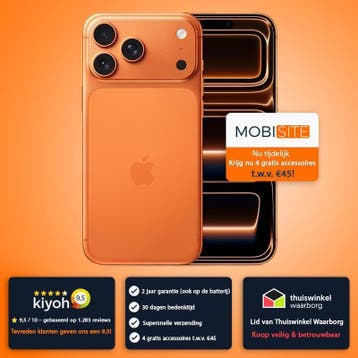 iPhone 17 Pro - 4 Gratis Accessoires – Accu tot 100%, Verzenden, Zonder abonnement, Zonder simlock