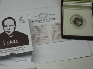 Vatikan 5 Euro 2023 Pp Perugino bimetall, Verzenden, België