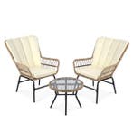 2dekans | Coast 3-Delige Bistroset- Inclusief Kussens -, Huis en Inrichting, Stoelen, Ophalen of Verzenden, Nieuw