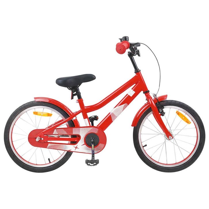 vidaXL Kinderfiets 18 Inch voor 5-7 jaar oud Rood, Fietsen en Brommers, Fietsen | Racefietsen, Nieuw, Verzenden
