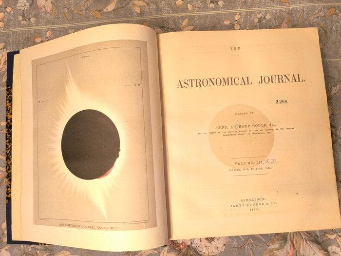 Benj,Apthorp Gould - The Astromical Journal - 1854-1861, Antiquités & Art, Antiquités | Livres & Manuscrits