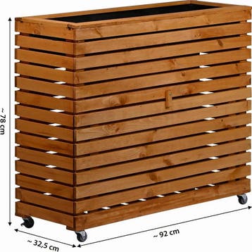 Dobar Grote plantenbak Rolla van massief hout, maat XL, m..., Ophalen of Verzenden, Nieuw