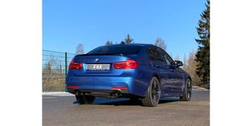 FOX BMW F30/31 - 330i xDrive einddemper dwars, uitgang recht, Verzenden, Nieuw