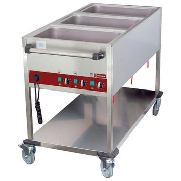Bain-Marie Trolley | 3x 1/1GN | 150mm Diep |, Verzenden, Nieuw in verpakking