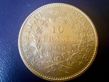 Frankrijk. Ve République. 10 Francs 1970 (Zonder