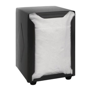 RVS servetten dispenser zwart | 90X107X120(h)mm Olympia, Verzenden