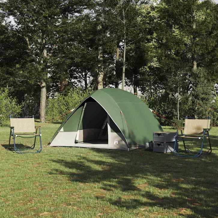vidaXL Camping Tent met dak met opslag Groen 275 x 230 x 140, Caravanes & Camping, Tentes, Envoi
