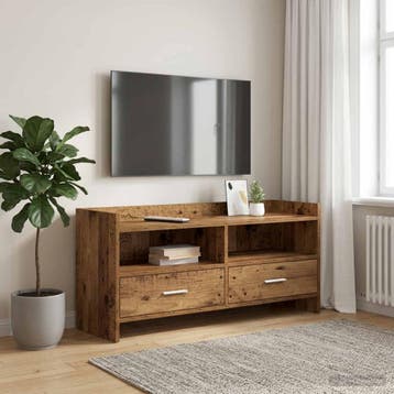 vidaXL TV Kast 100 x 33 x 47 cm Oud hout Bewerkt hout, Verzenden, Nieuw