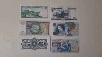 Écosse. - 6 Banknotes - Various Dates (Sans prix de réserve)