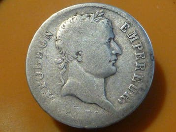 Frankrijk. Napoléon I (1804-1814). 1 Franc 1808-W, Lille, Postzegels en Munten
