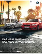 2014 BMW 2 SERIE BROCHURE DUITS, Ophalen of Verzenden, Nieuw