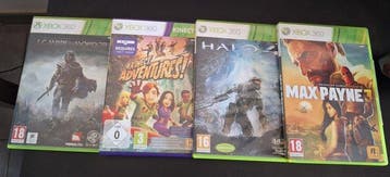 Microsoft - Lot de 4 Jeux Xbox 360 – Halo 4, Max Payne 3,