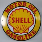 Shell vlak emaille bord, Verzamelen, Verzenden, Nieuw