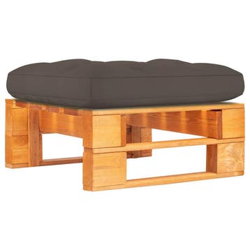 vidaXL Tuinhocker pallet honingbruin geïmpregneerd, Verzenden, Nieuw