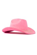 Cowboyhoed Roze Strass Steentjes Ketting Cowgirl Western Hoe, Ophalen of Verzenden