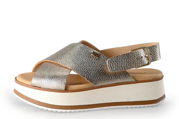 River Woods Sandalen in maat 36 Goud, Kleding | Dames, Schoenen, Overige kleuren, Zo goed als nieuw, Sandalen of Muiltjes, Verzenden