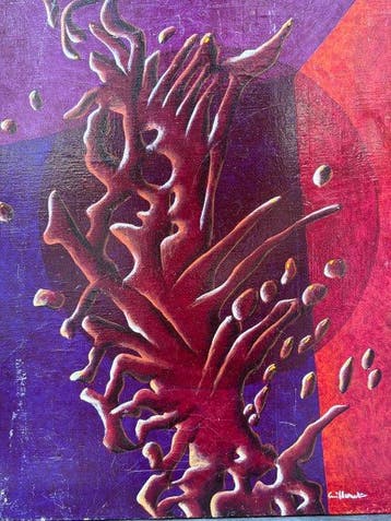 Jean Cuillerat (1927-1998) - Abstraction lyrique (Vendu sans, Antiquités & Art
