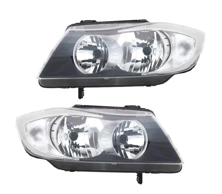PHARES POUR BMW SÉRIE 3 E90 4P E91 TOURING 05-08 FOND CHROMÉ, Auto-onderdelen, Verlichting, Verzenden