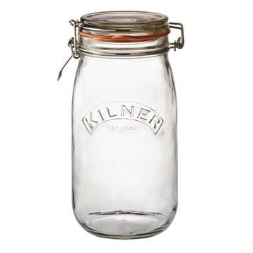 Weckpot glas met beugelsluiting 1,5L | 13,7x11,3x23(h)cm, Verzenden, Nieuw in verpakking