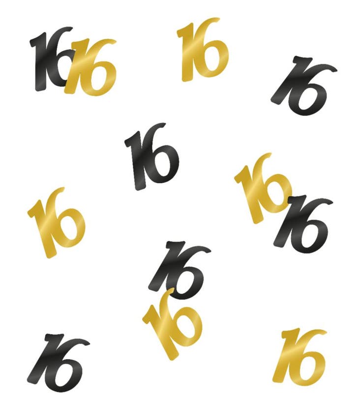 Tafelconfetti 16 Jaar 20gr, Hobby & Loisirs créatifs, Articles de fête, Envoi