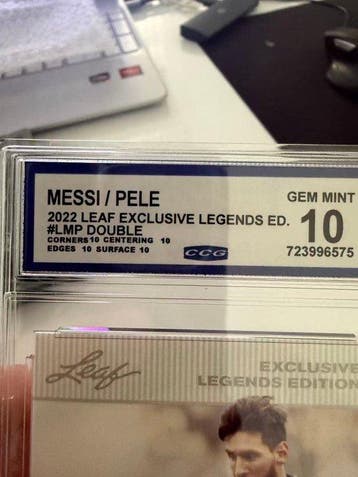 2022 Leaf Leaf Exclusive Legends Edition Lionel Messi, Pelé, Nieuw