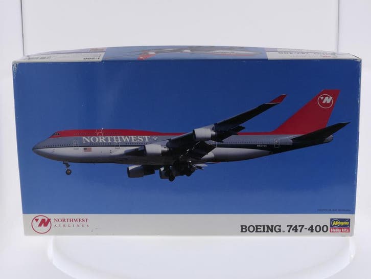 Schaal 1:200 Hasegawa 10174 Boeing 747-400 Northwest Airl..., Hobby & Loisirs créatifs, Modélisme | Avions & Hélicoptères, Enlèvement ou Envoi
