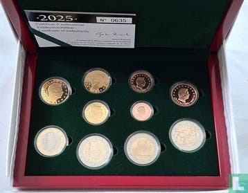Luxemburg jaarset 2025 (PROOF - met muntteken D op 2 euro..., Verzenden, Luxemburg, 2 euro, Setje
