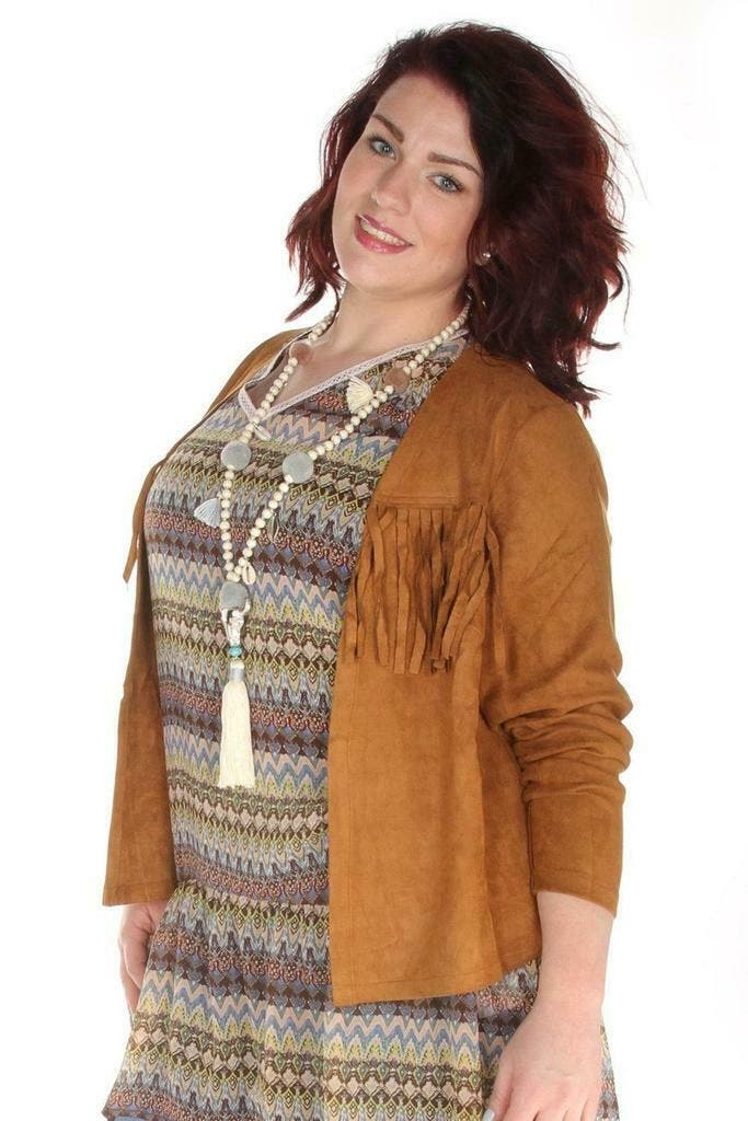 Jasje Zizzi suedine slierten maat XL, Kleding | Dames, Jasjes, Kostuums en Pakken, Verzenden