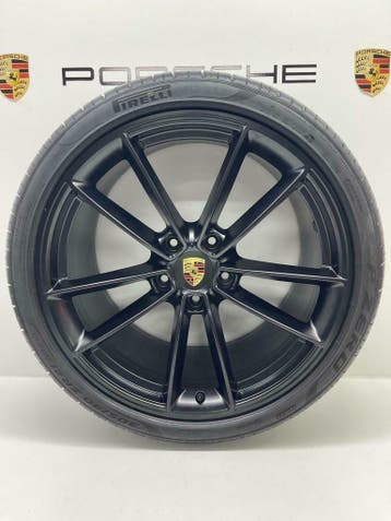 Porsche 992 20/21 CarreraClassic GTS velgen met winterbanden, Auto-onderdelen, Ophalen, Gebruikt, 295 mm, Banden en Velgen