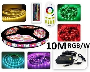 LED strip RGB/W 10-meter Plug & play - dimbaar, Verzenden, Nieuw
