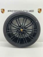 Porsche Macan ORIGINELE 21Turbo IV zwart met Pirelli banden, Auto-onderdelen, Ophalen, Gebruikt, 295 mm, Banden en Velgen