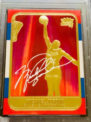 1998 Fleer Michael Jordan Gold Card ( 23KT ) Card - Mint (M), Nieuw