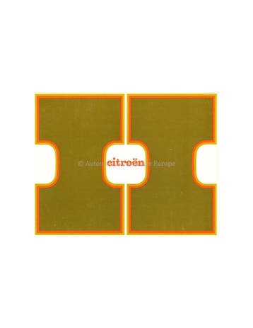 1966 CITROEN H BROCHURE NEDERLANDS, Nieuw