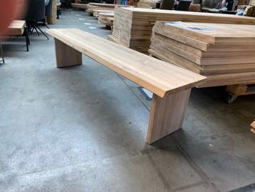 Aerts massief eiken eetkamerbank (A-keuze), Nieuw, Hout