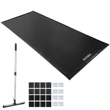 Garagevloermat, antislip, waterdicht, met schraper - zwart, Verzenden, Nieuw