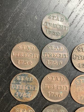 Nederland, Stad Utrecht Duit 1739-1792 (Zonder minimumprijs), Postzegels en Munten
