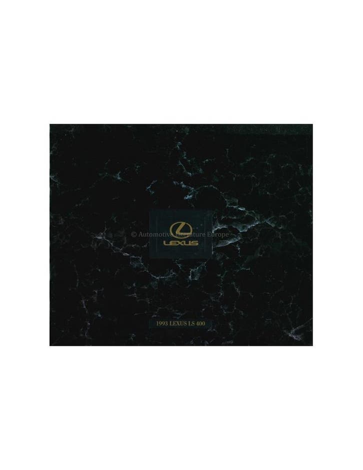 1993 LEXUS LS400 BROCHURE ENGELS, Livres, Autos | Brochures & Magazines, Enlèvement ou Envoi