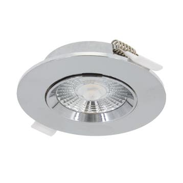 LED Inbouwspot - Hydra - slim-fit - 6w - dim2warm - Chrome, Verzenden, Nieuw