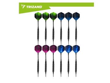 Veiling - Trizand Darts set 12 stks + accessoires, Nieuw